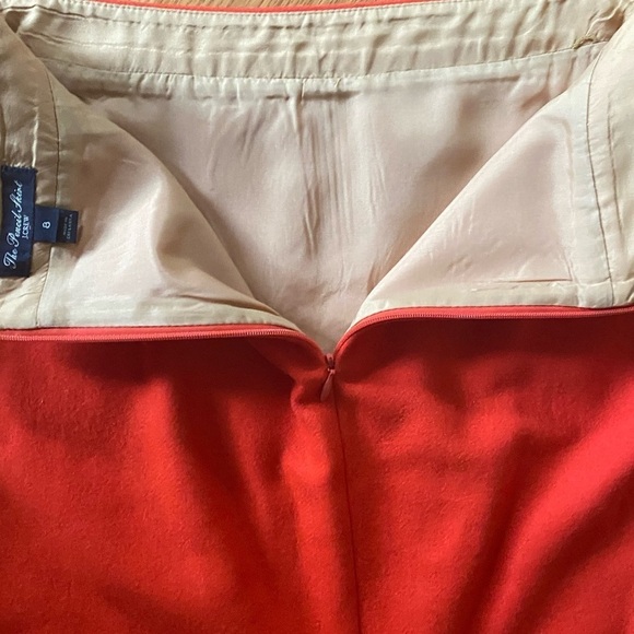 J. Crew Wool The Pencil Skirt Orange Color - Picture 5 of 8